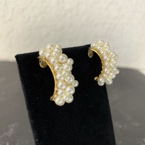 Pearl Classic Vintage Style Pierced Bridal Formal Holiday Cocktail Party…